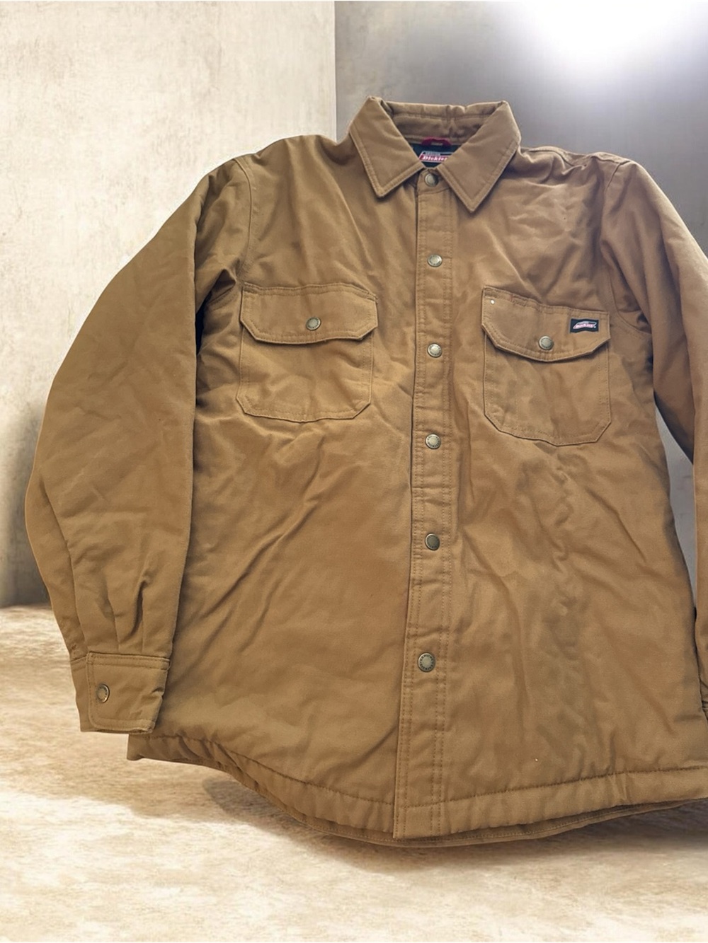Dickies Tan Lightweight Shirt Jacket